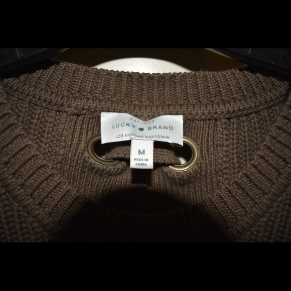 Army green Lucky Brand sweater - Picture 3 of 5